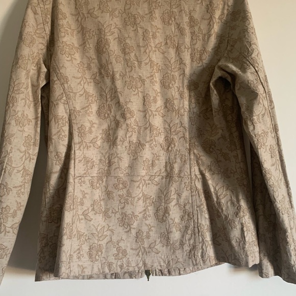 St. John Sport Floral Embroidered Zip-Up Jacket - Picture 4 of 10